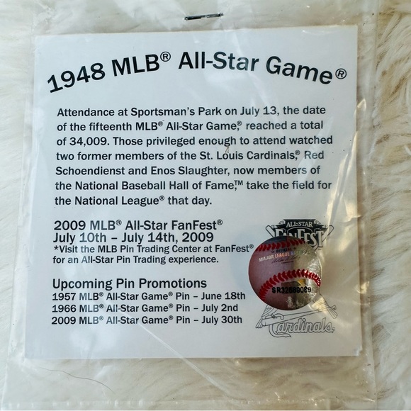 💚 1948 MLB ALL STAR GAME 2009 MLB ALL FAN FEST JULY 10- JULY 14th PROMO PIN ⚾️ - Picture 3 of 3